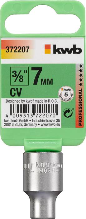 Kwb 372207 Steckschlüsseleinsatz 7 mm 3/8"