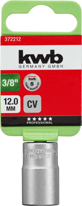 Kwb 372212 Steckschlüsseleinsatz 12mm 3/8"