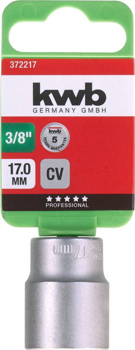 Kwb 372217 Steckschlüsseleinsatz 17mm 3/8"