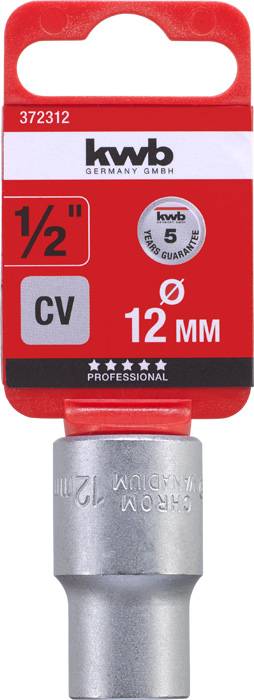 Kwb 372312 Steckschlüsseleinsatz 12mm 1/2"