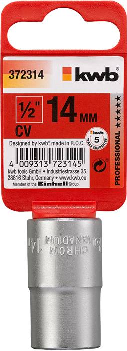 Kwb 372314 Steckschlüsseleinsatz 14mm 1/2"