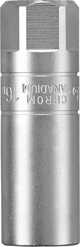 Silberfarbene Cr-V-Bit, zylindrisch mit sechseckigem Ende, Gravur zeigt 'Cr-V 10mm'.