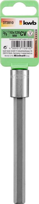 Kwb 372810 Außen-Sechskant Steckschlüssel-Bit-Einsatz 10mm 1 Stück 3/8"