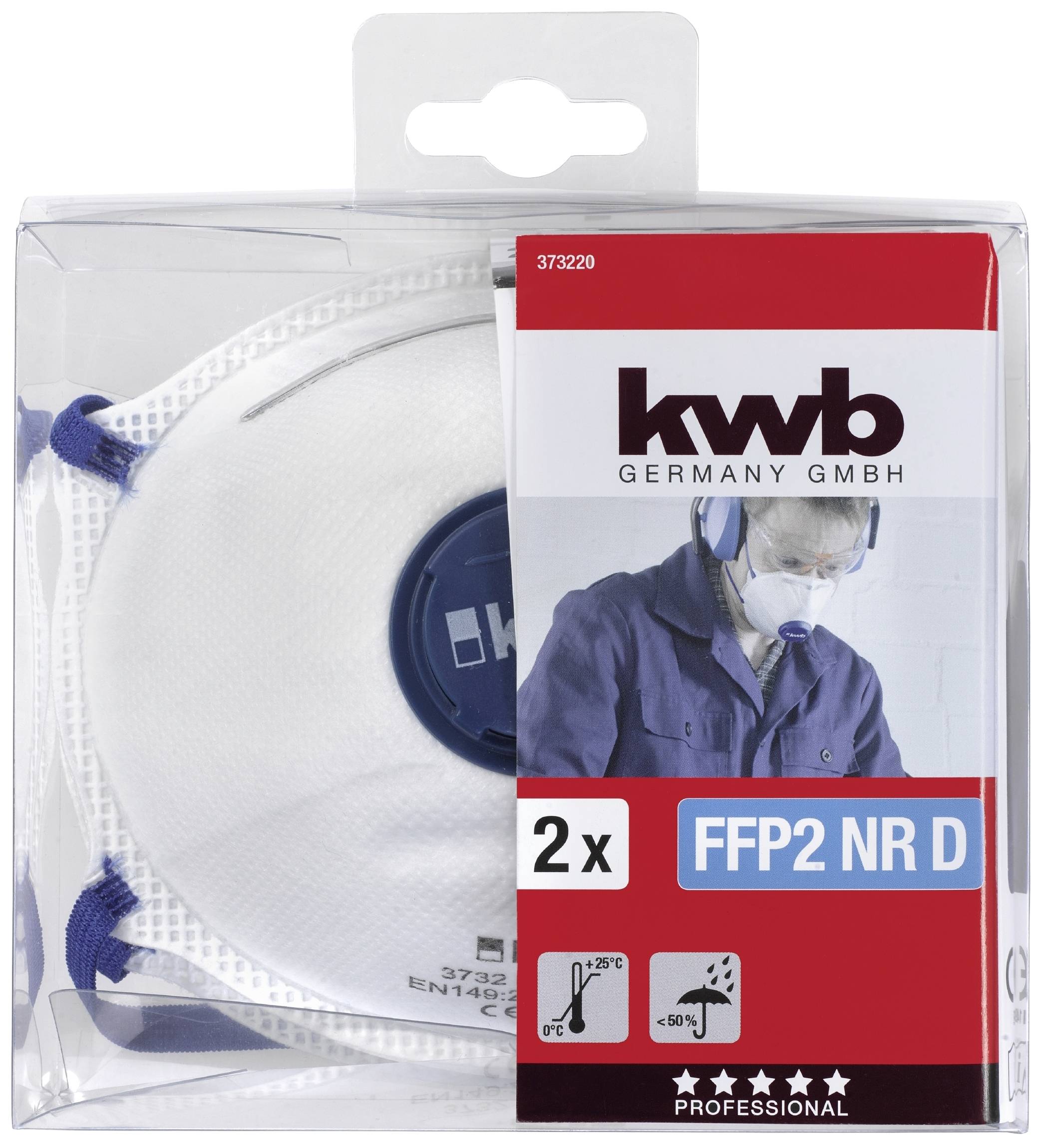 Kwb 373221 Feinstaubmaske ohne Ventil 2St.