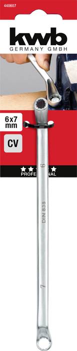 Kwb 440607 Ringschlüssel ück Schlüsselweite (Metrisch) 6 - 7mm