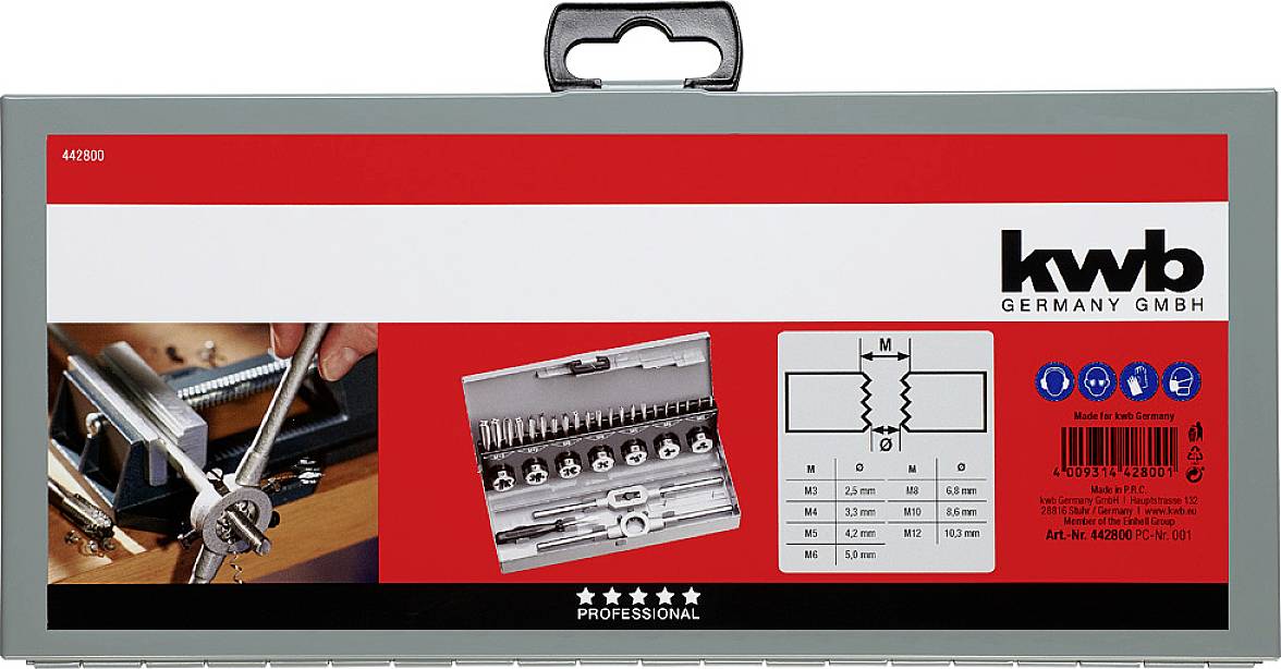 Kwb 442800 Gewindeschneidsatz 31teilig 31St.