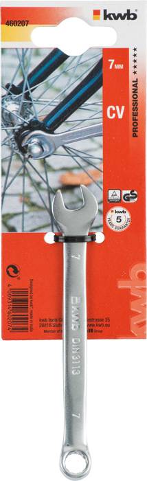 Kwb 460207 Ring-Maulschlüssel 1 Stück Schlüsselweite (Metrisch) 7mm