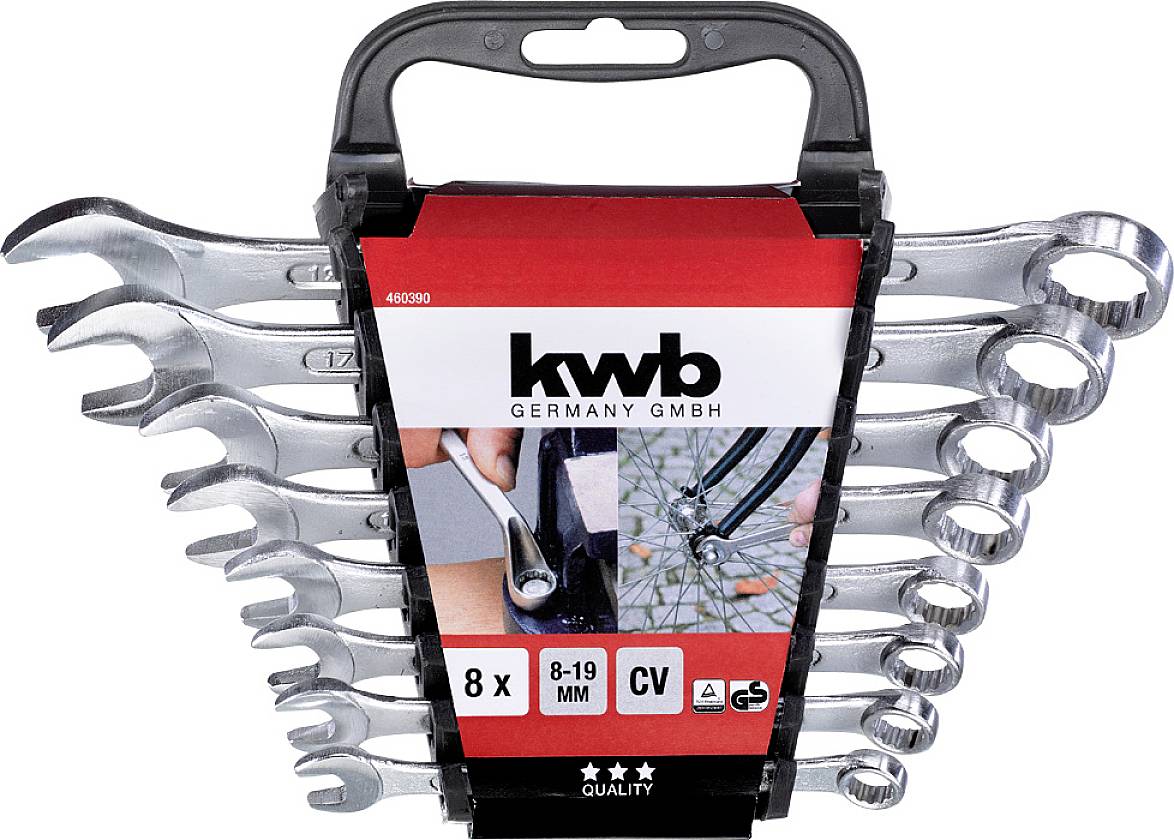 Kwb 460390 Ringschlüssel-Satz 8teilig Schlüsselweite (Metrisch) 02 - 56 mm