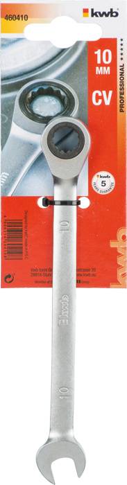 Kwb 460410 Doppel-Ringratschenschlüssel-Satz 1 Stück Schlüsselweite (Metrisch) 10mm