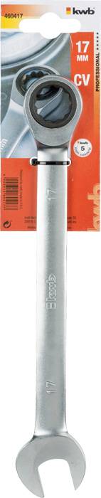 Kwb 460417 Doppel-Ringratschenschlüssel-Satz 1 Stück Schlüsselweite (Metrisch) 17 mm