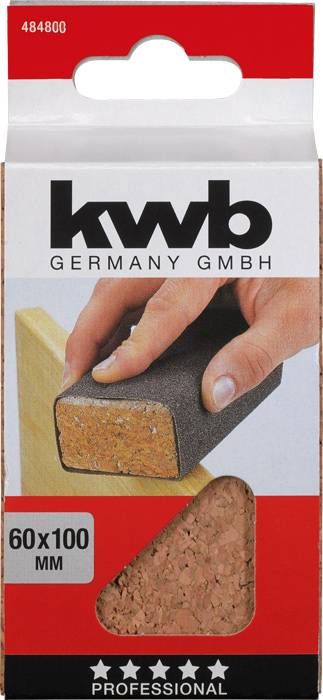 Kwb 484800 Handschleifklotz, Kork, 40 x 60 x 100mm 1St.