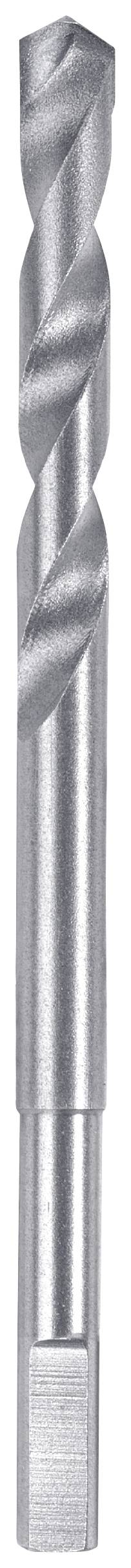 Bohrer aus Metall mit zwei spiralförmigen Schneidkanten für präzises Bohren in verschiedene Materialien.