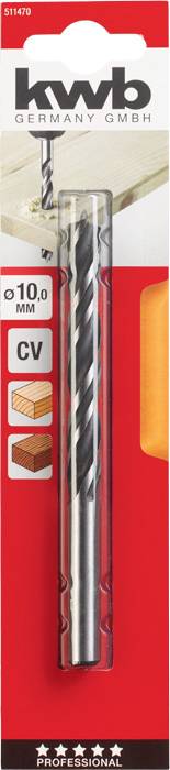 Kwb 511470 Holz-Spiralbohrer 1 Stück 10mm Gesamtlänge 120mm 1St.