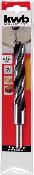 Kwb 511477 Holz-Spiralbohrer 1 Stück 17mm Gesamtlänge 160mm 1St.
