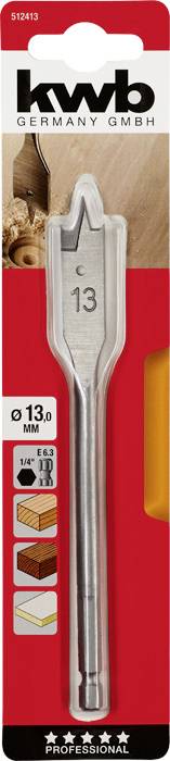 Kwb 512413 Holz-Fräsbohrer 1 Stück 13mm 1St.