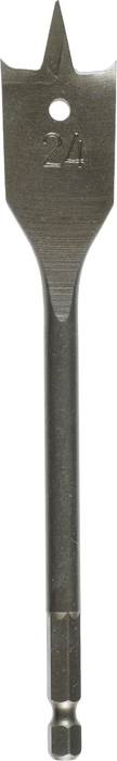 Flachfräsbohrer mit 24 mm Durchmesser, geeignet für Holzbearbeitung.