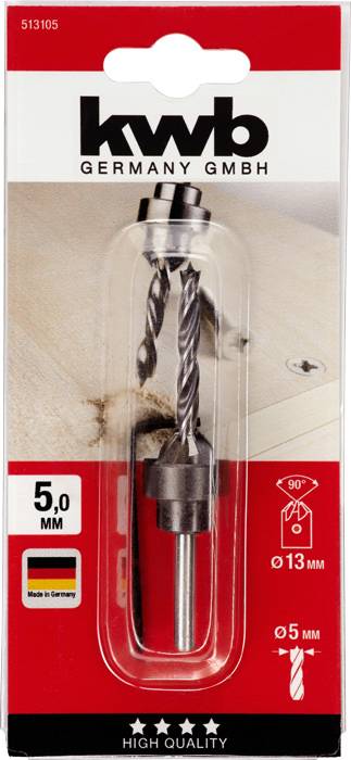 Kwb 513105 Holz-Spiralbohrer 3teilig 5mm 1St.