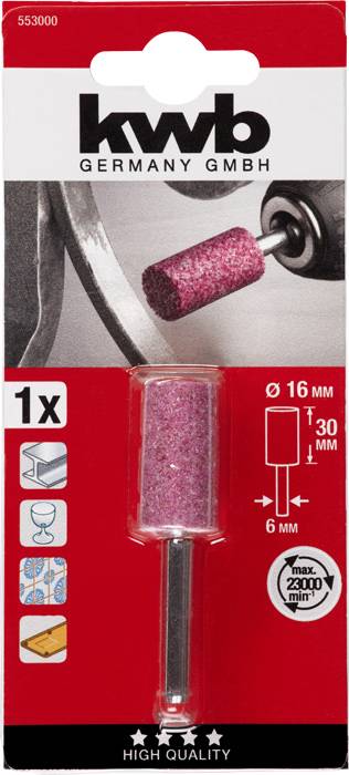 Kwb 553000 Keramischer Schleifstift, zylindrisch 1St.