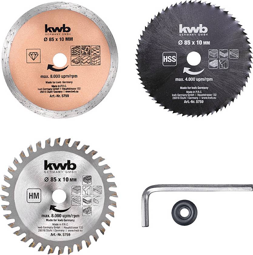 Kwb 575905 Kreissägeblatt-Set 5 St.