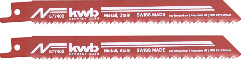 Kwb 577400 Säbelsägeblätter, Metallbearbeitung, Bi-Metall, grob 2 St.