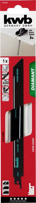 Kwb 578300 Säbelsägeblätter DIAMANT, Fliesen- und Keramikbearbeitung 1St.