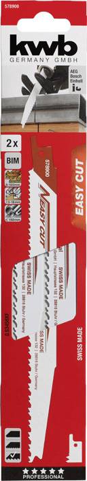 Kwb 578900 EASY CUT Säbelsägeblätter, UNIVERSAL, Bi-Metall 2 St.