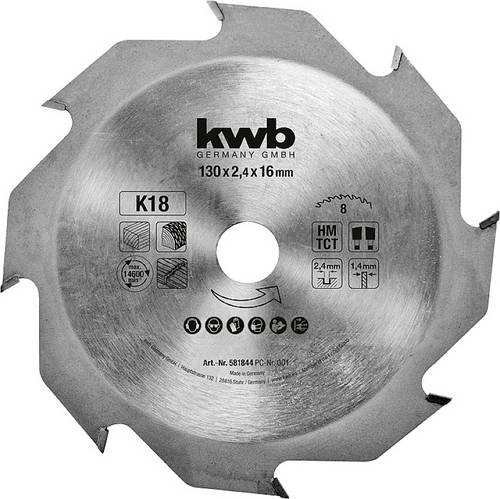 Kwb 581844 Kreissägeblatt 130 x 16 mm 1 St.