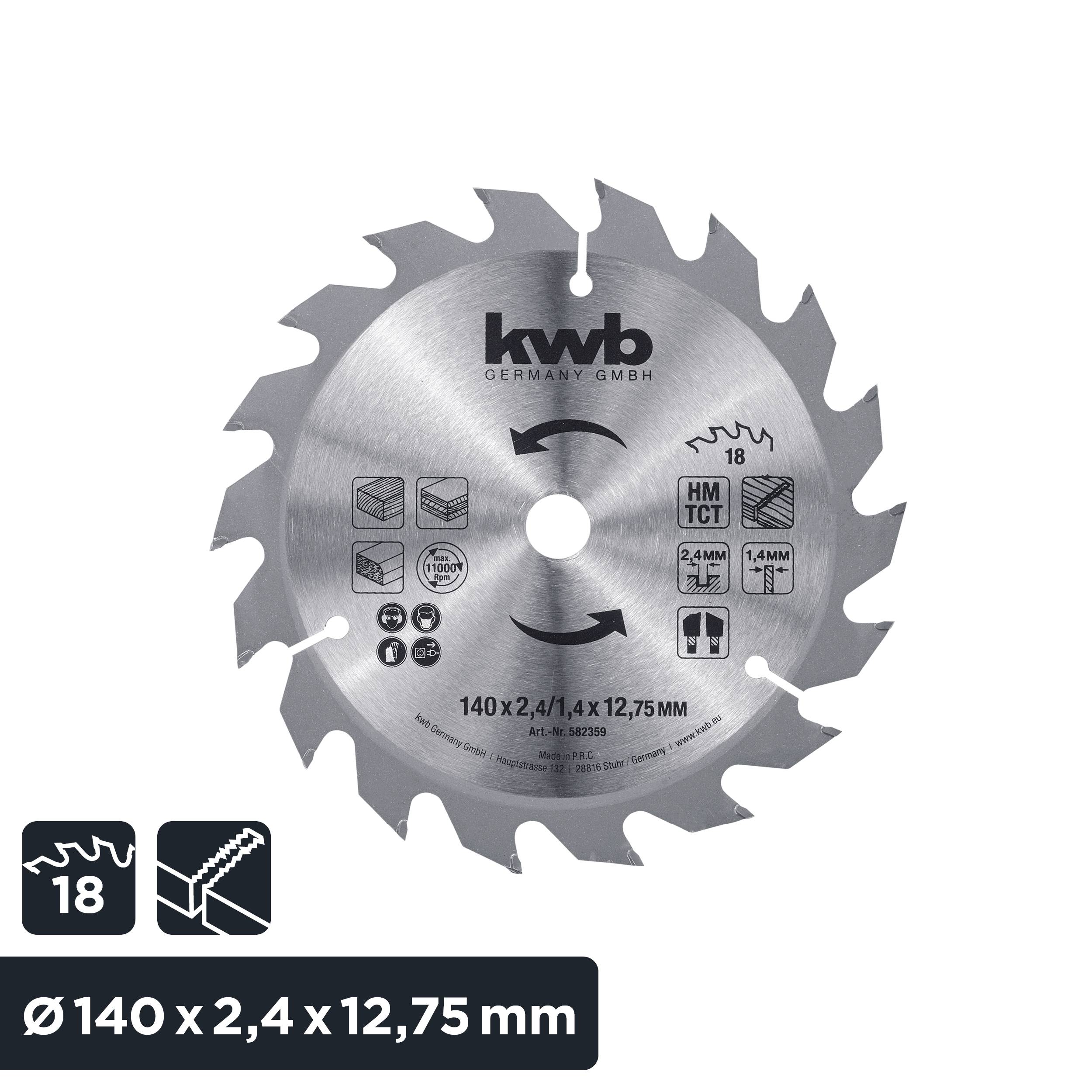 Kwb 582359 Kreissägeblatt 140 x 12.75mm 1St.