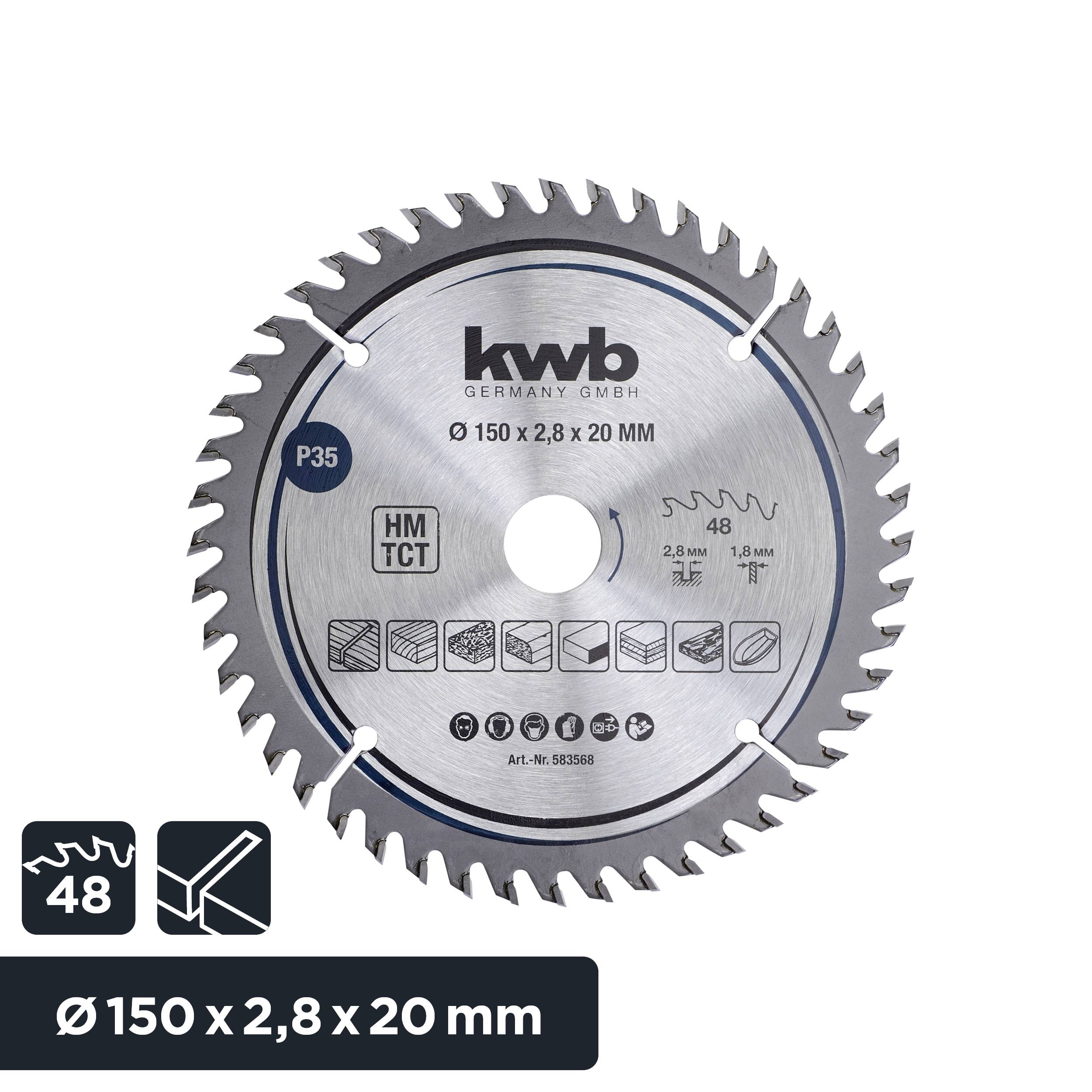 Kwb 583568 Kreissägeblatt 150 x 20mm 1St.