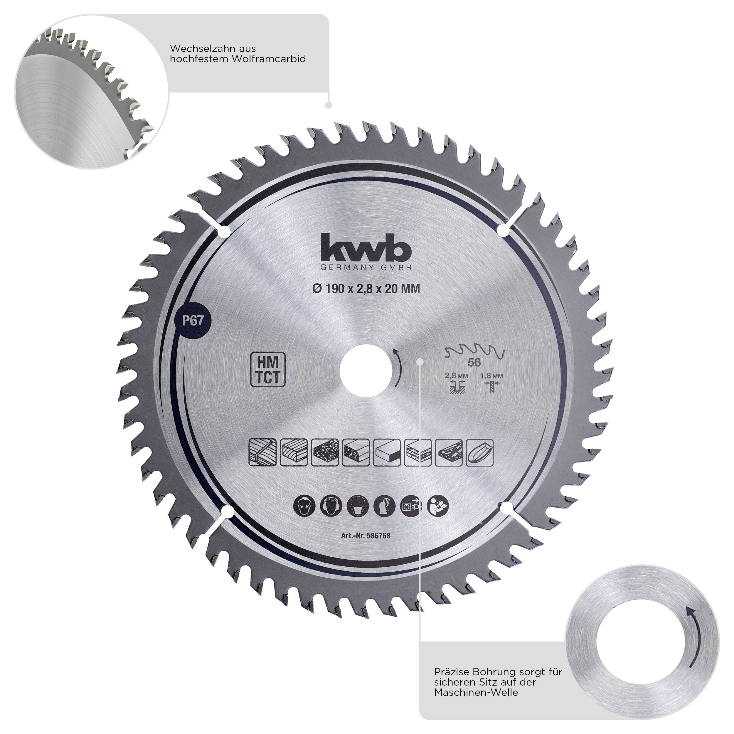 Kwb 584168 Kreissägeblatt 156 x 12.75mm 1St.