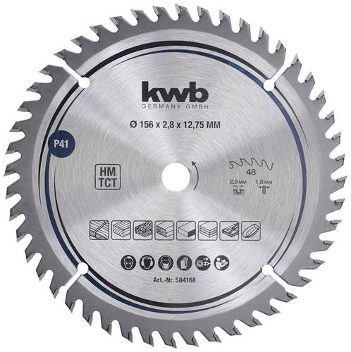 Kwb 584168 Kreissägeblatt 156 x 12.75 mm 1 St.