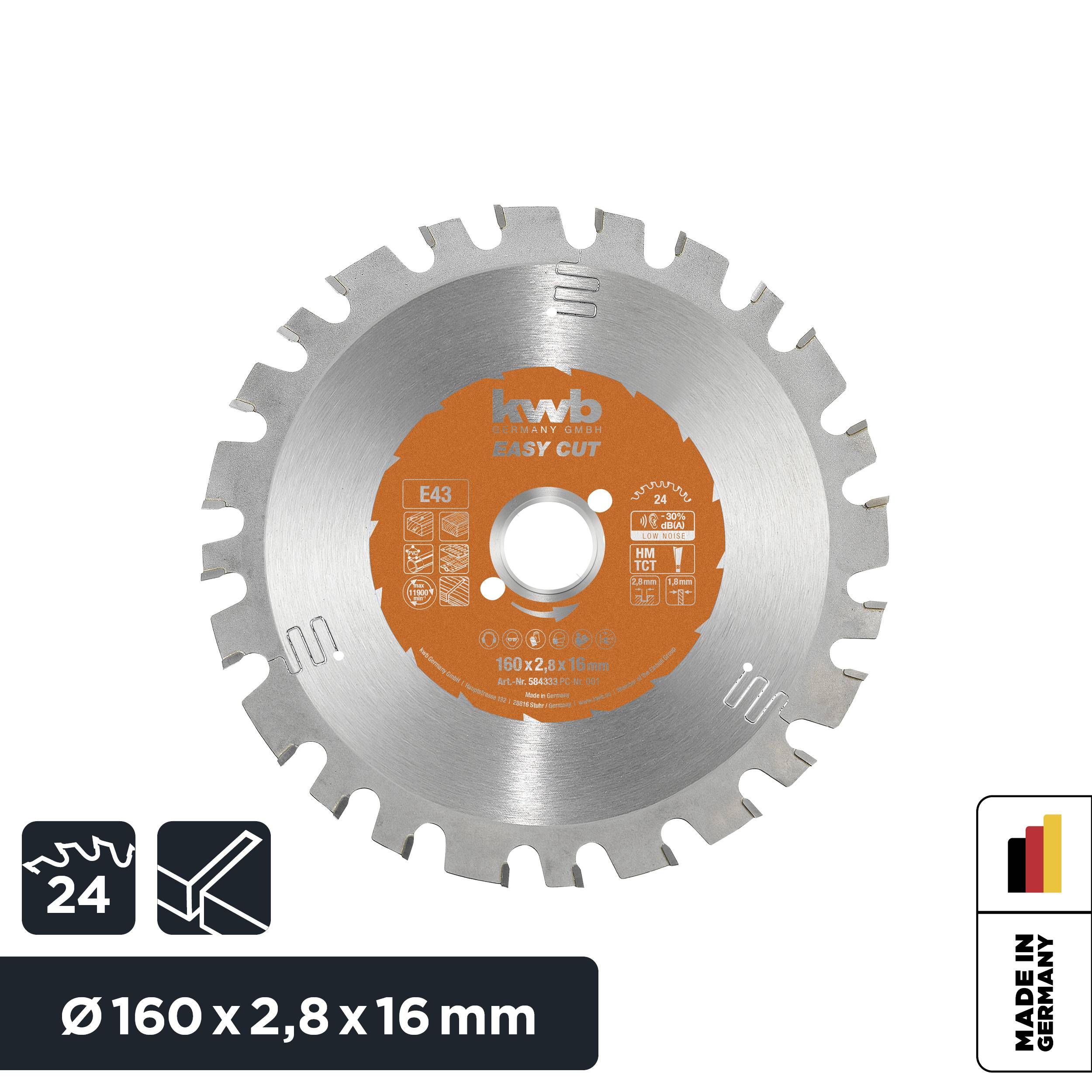 Kwb 584333 Kreissägeblatt 160 x 16mm 1St.