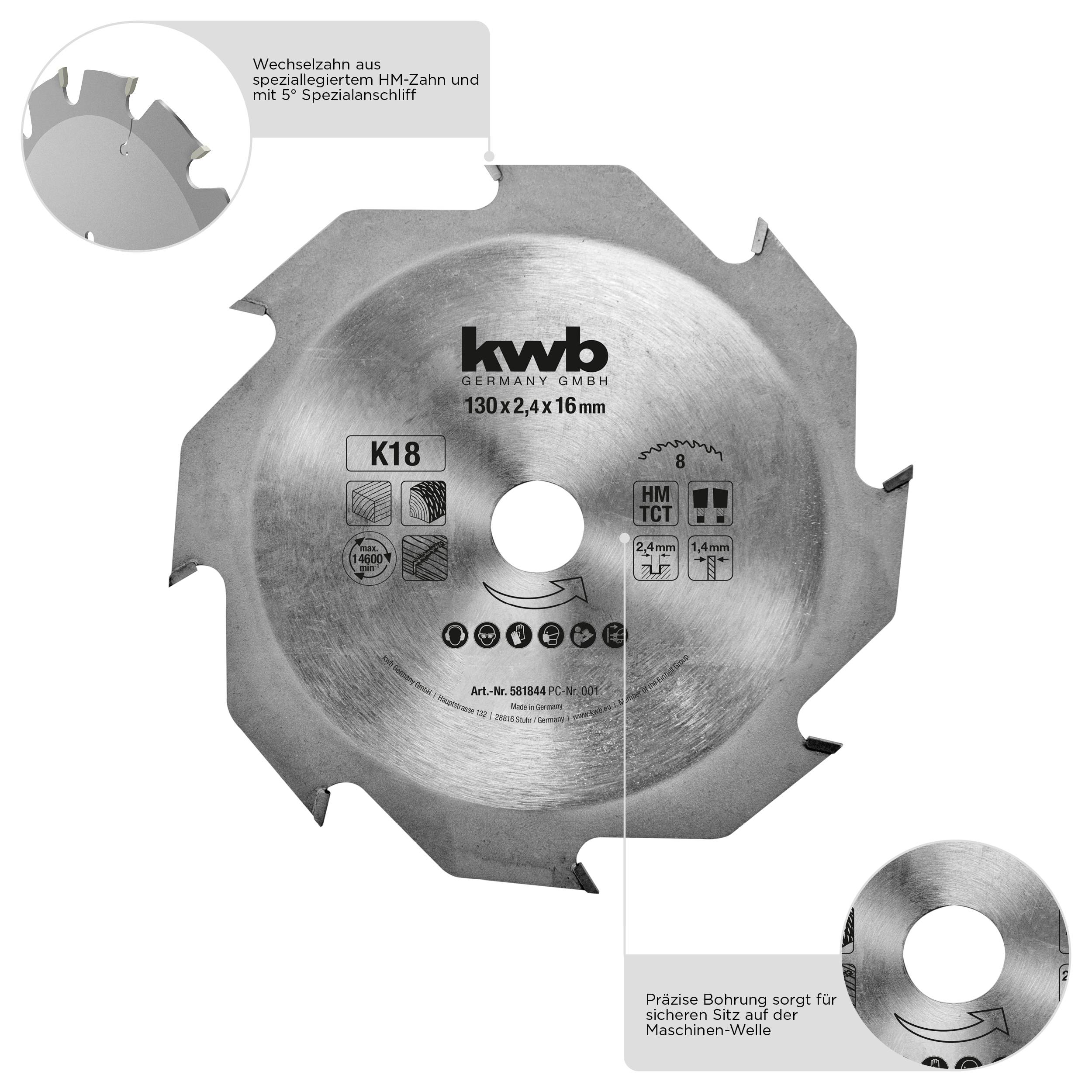Kwb 584544 Kreissägeblatt 160 x 16mm 1St.