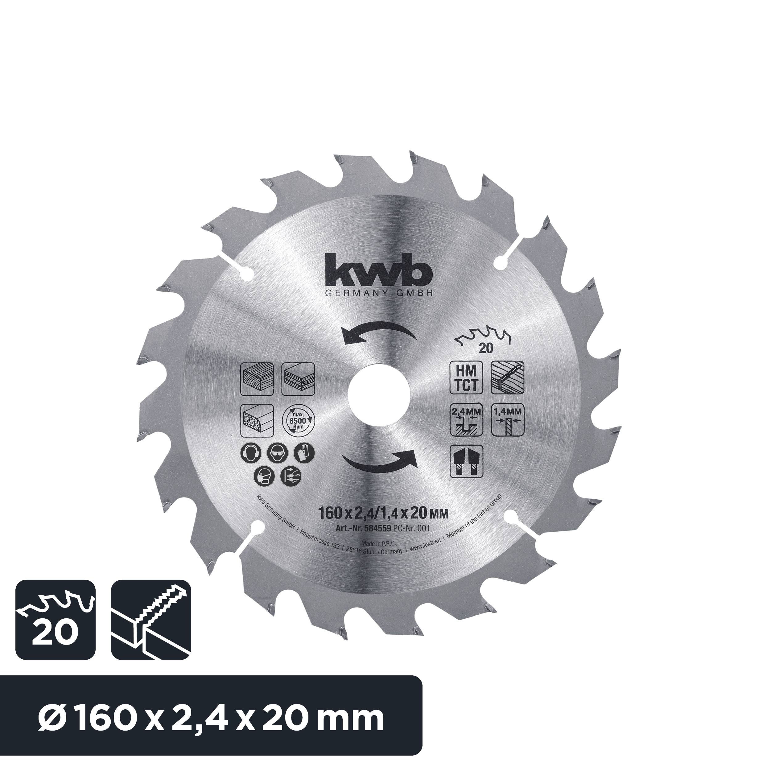 Kwb 584559 Kreissägeblatt 160 x 16mm 1St.