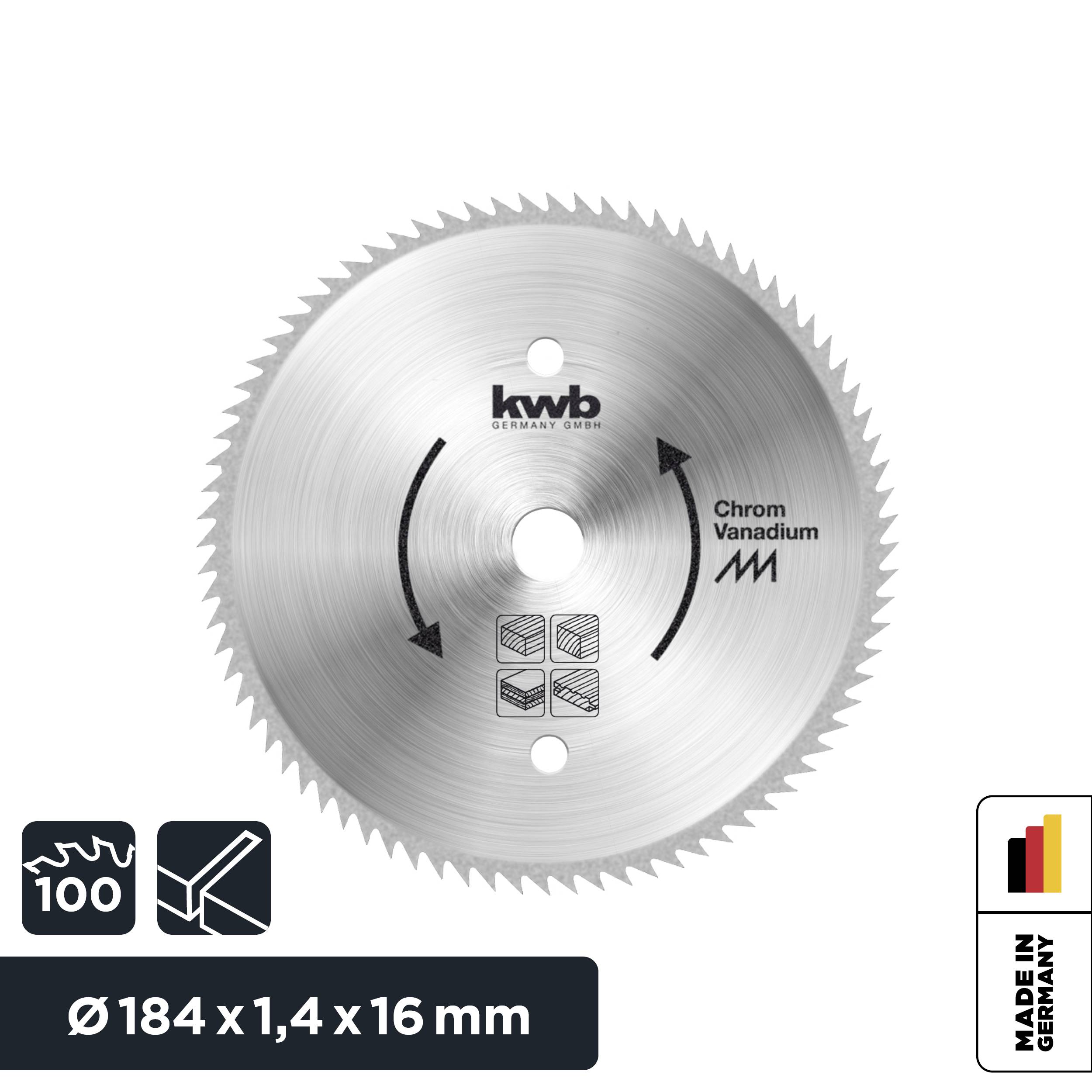 Kwb 586111 Kreissägeblatt 184 x 16mm 1St.
