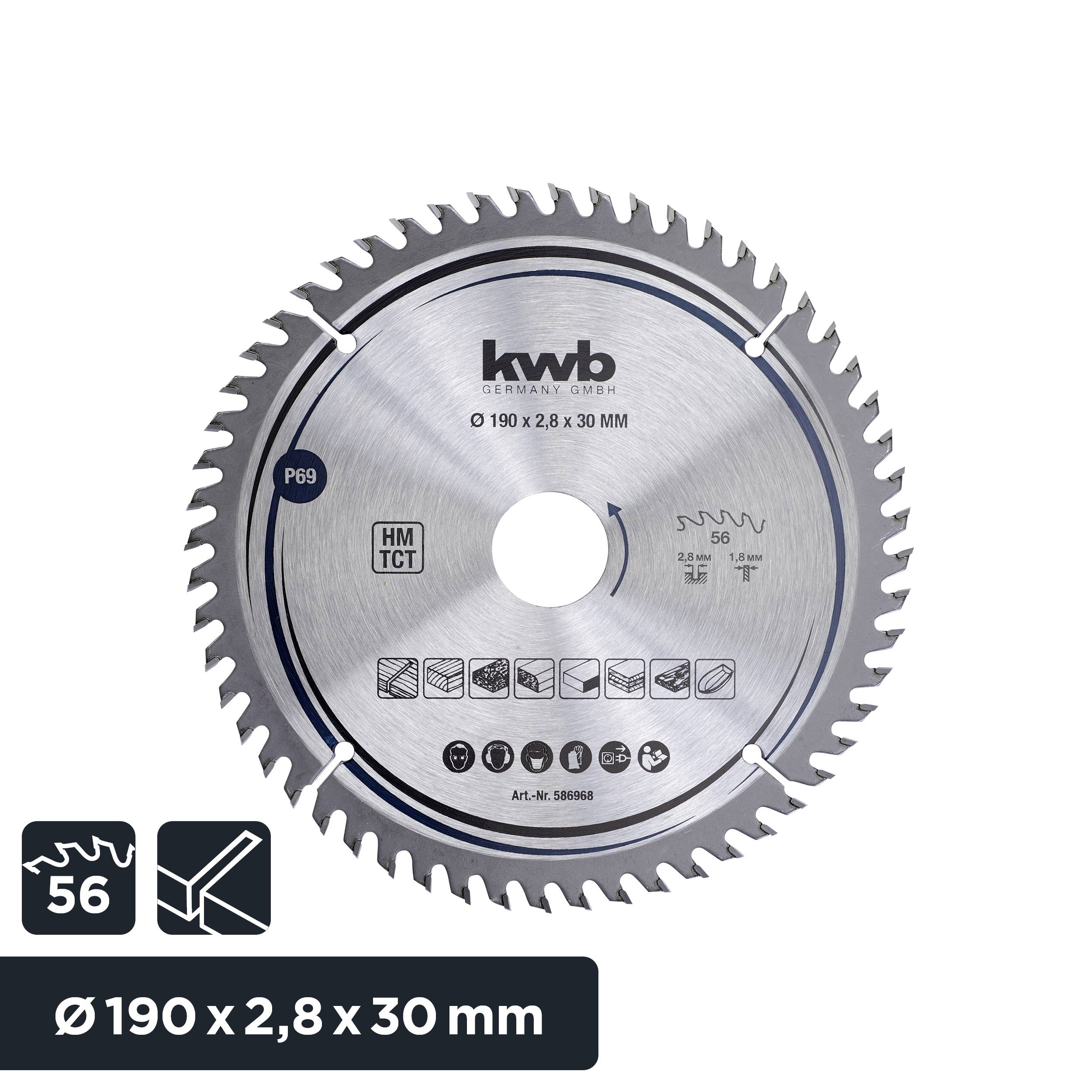 Kwb 586968 Kreissägeblatt 190 x 30mm 1St.
