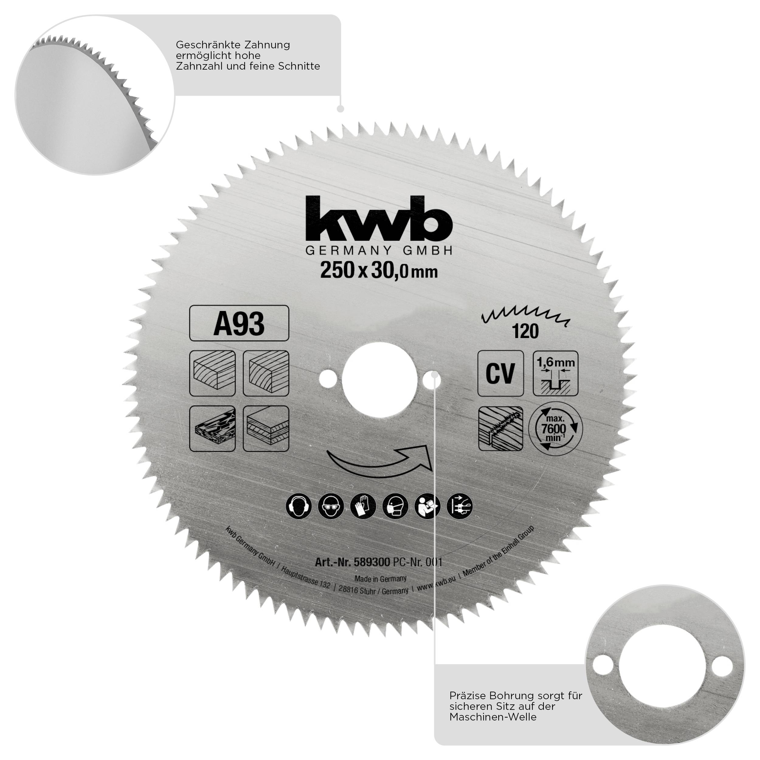 Kwb 587111 Kreissägeblatt 200 x 16mm 1St.