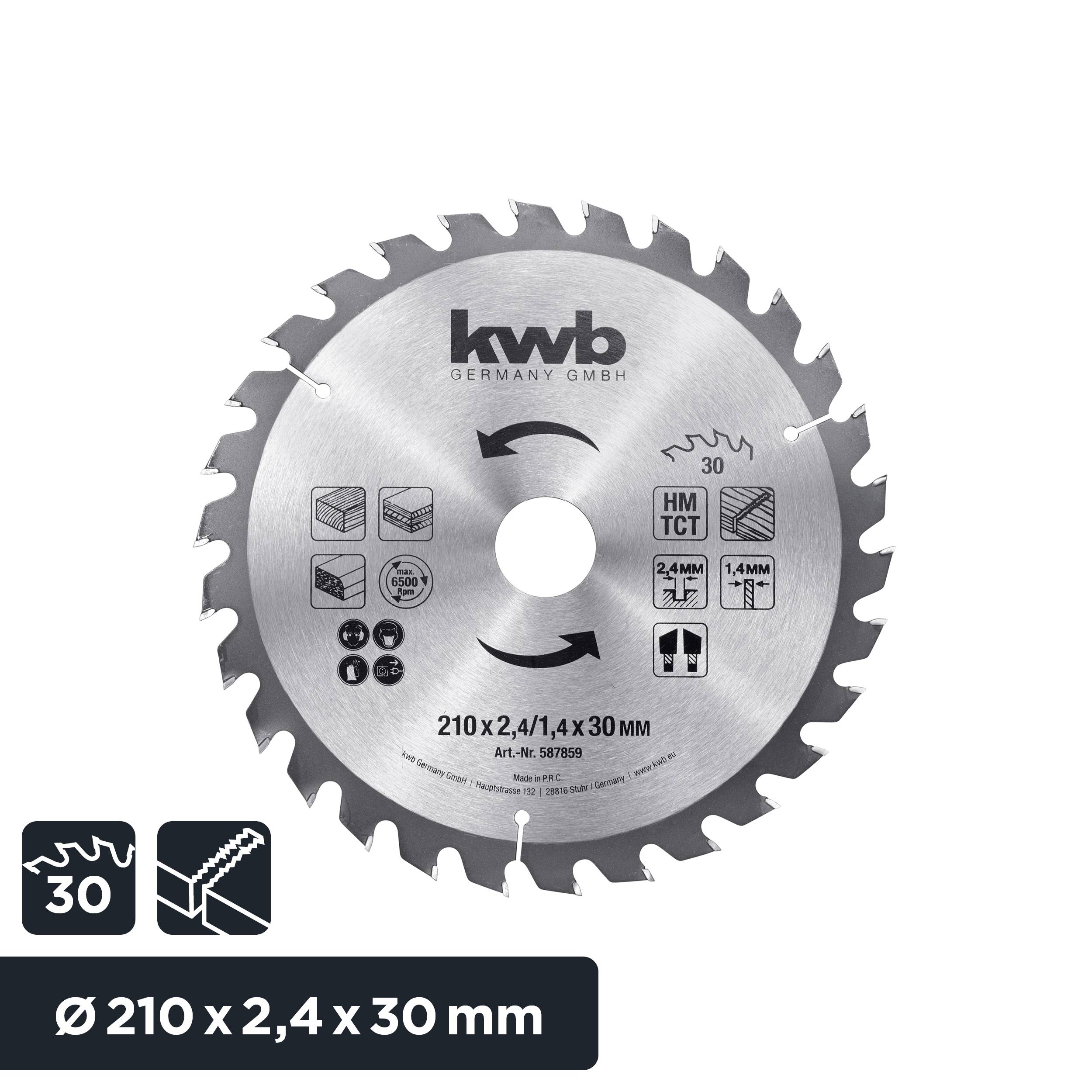 Kwb 587859 Kreissägeblatt 210 x 30mm 1St.