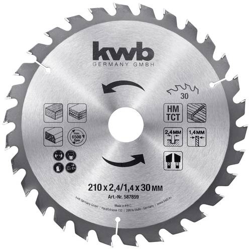 587859 Kreissägeblatt 210 x 30 mm 1 St