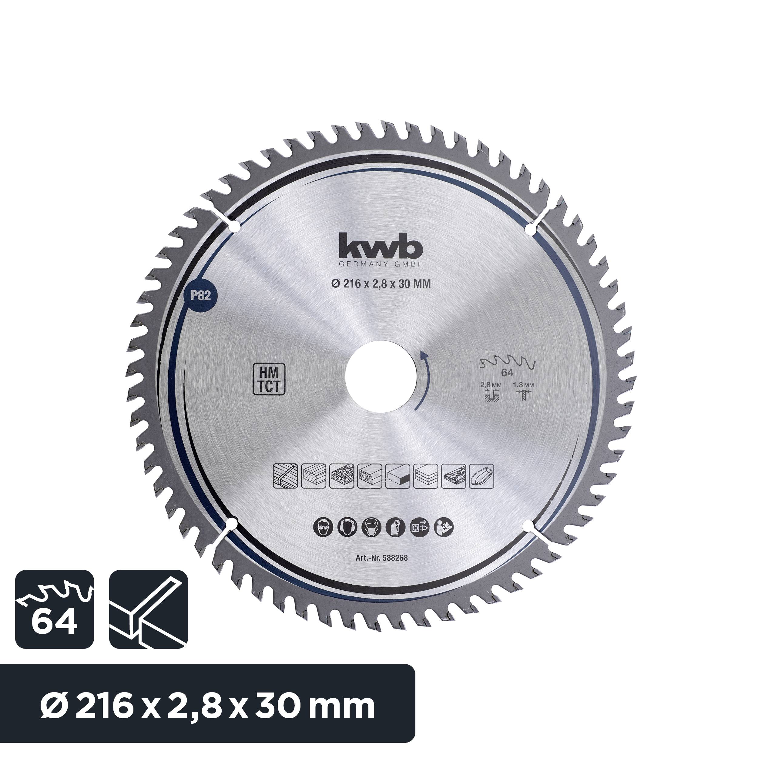 Kwb 588268 Kreissägeblatt 216 x 30mm 1St.
