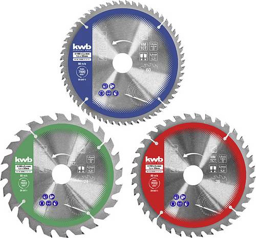 Kwb 589395 Kreissägeblatt-Set 250 x 30 mm 1 St.