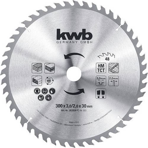 Kwb 593059 Kreissägeblatt 300 x 30 mm 1 St.