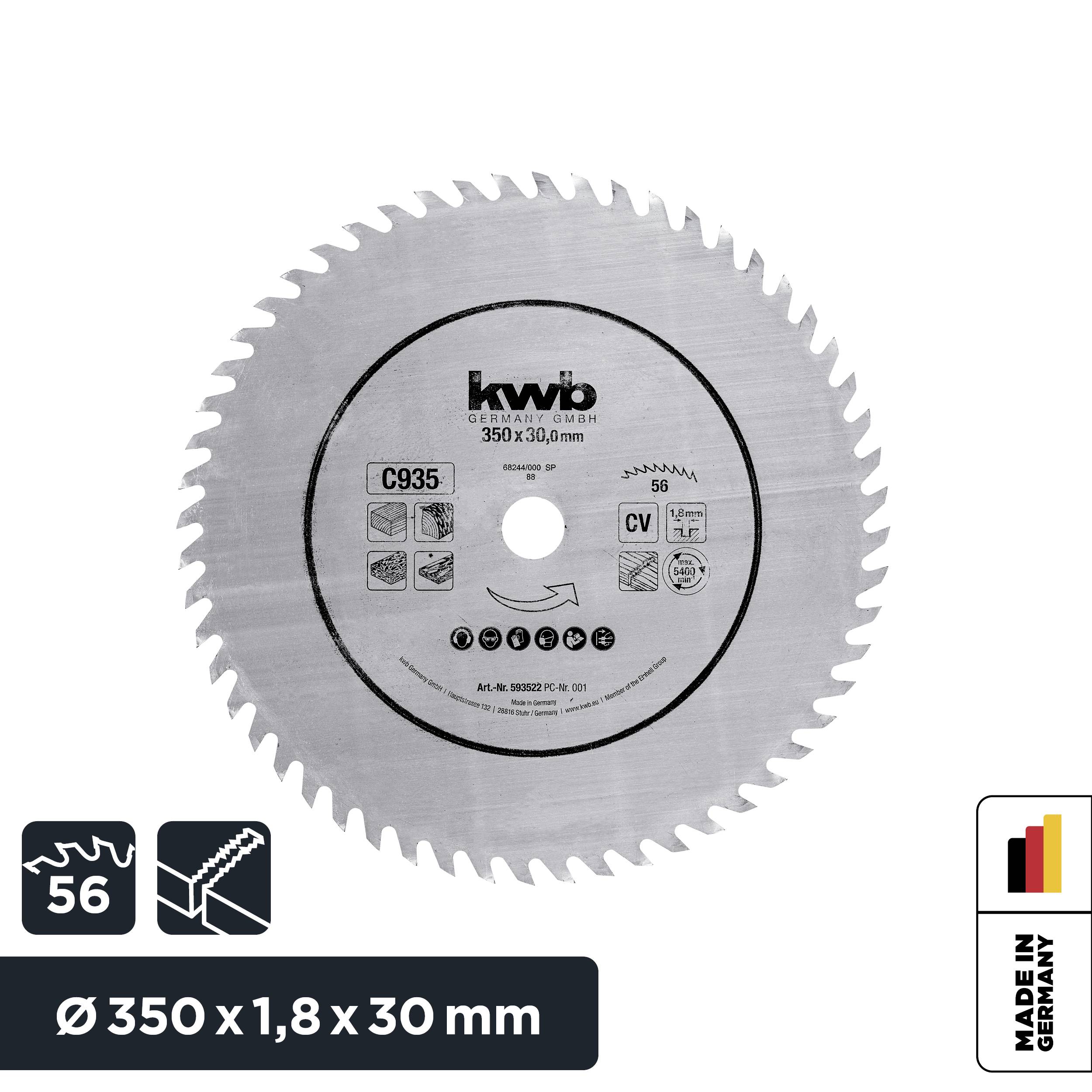 Kwb 593522 Kreissägeblatt 350 x 30mm 1St.