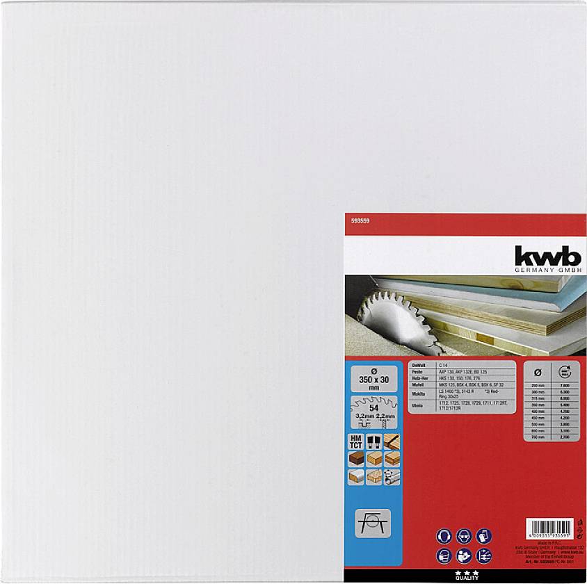 Kwb 593559 Kreissägeblatt 350 x 30mm 1St.