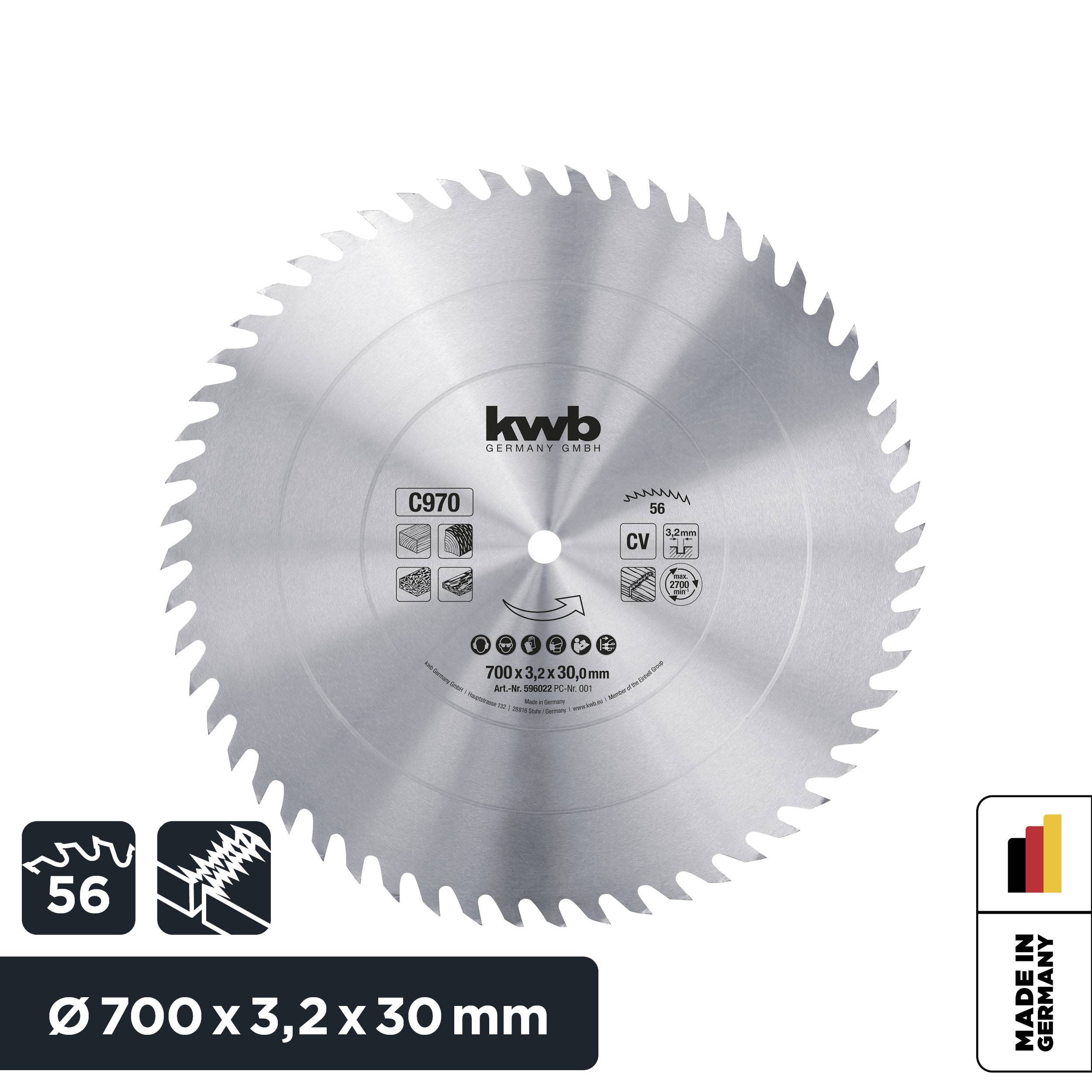 Kwb 597022 Kreissägeblatt 700 x 30mm 1St.