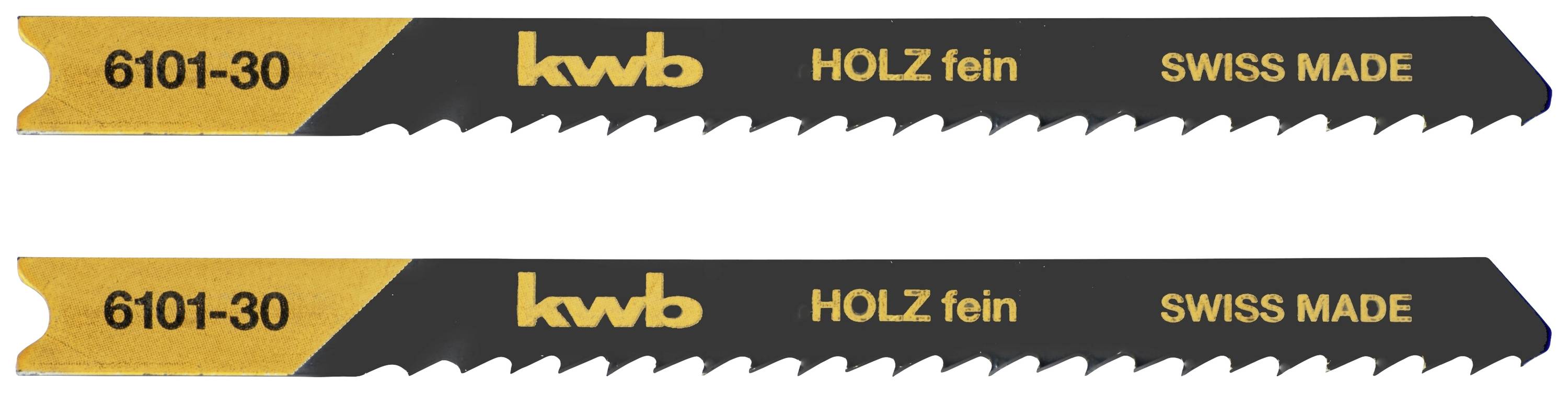 Kwb 610130 Stichsägeblätter, Holzbearbeitung, spezieller Einstichzahn, HCS, 2 x fein 2St.