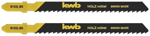 Kwb 610220 Stichsägeblätter, Holzbearbeitung, spezieller Einstichzahn, HCS, 2 x mittel 2St.