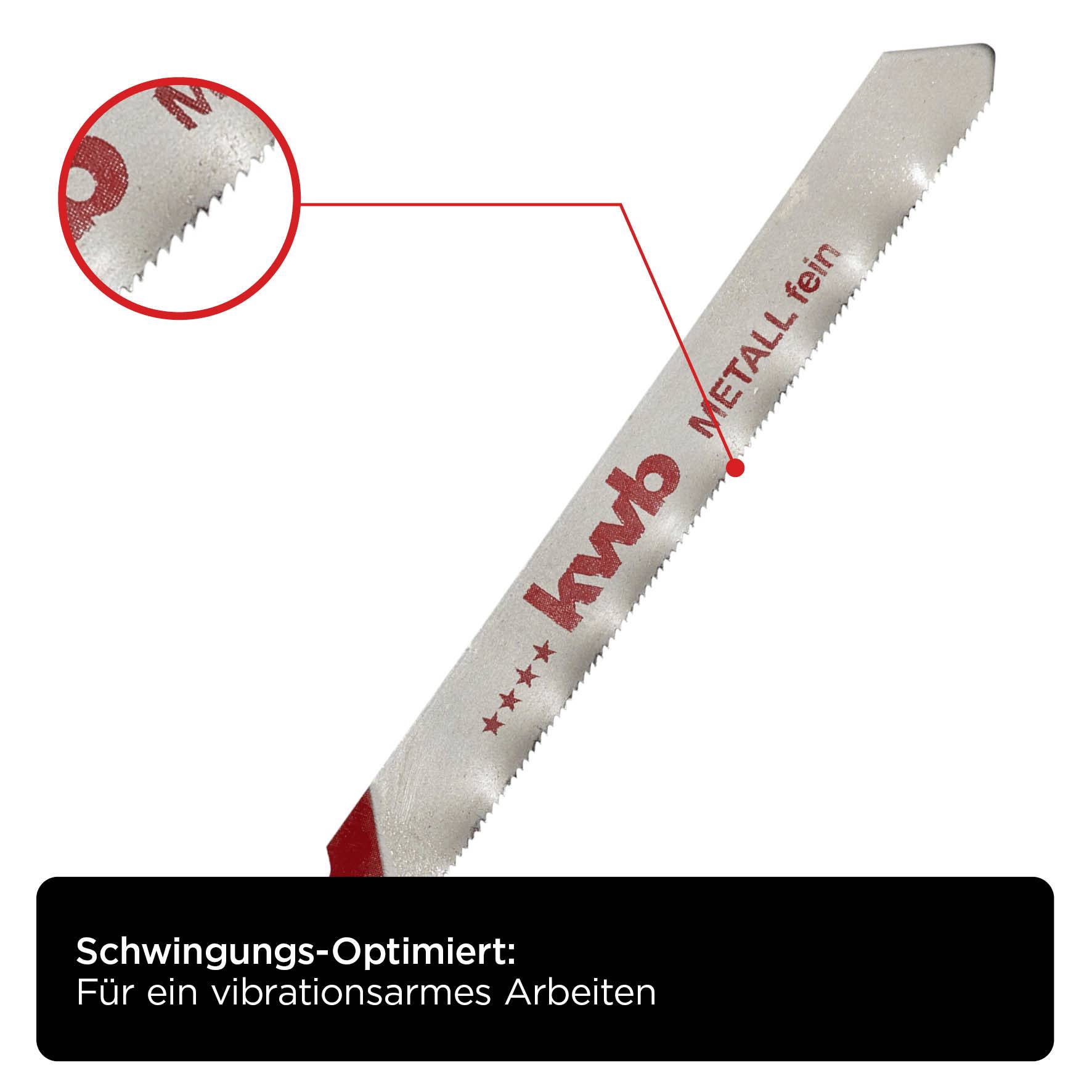 Kwb 611120 Stichsägeblätter, Metallbearbeitung, HSS, fein 2St.