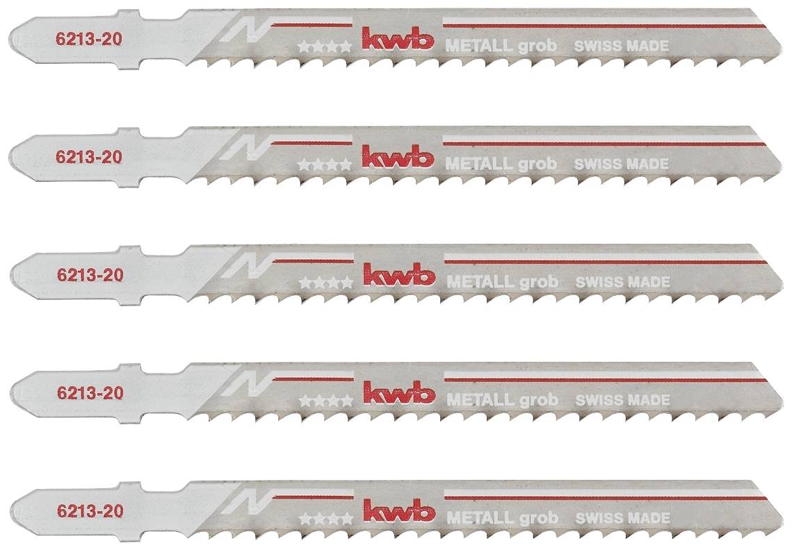 Kwb 621325 Stichsägeblätter, Metallbearbeitung, Bi-Metall, 5 x grob 5St.