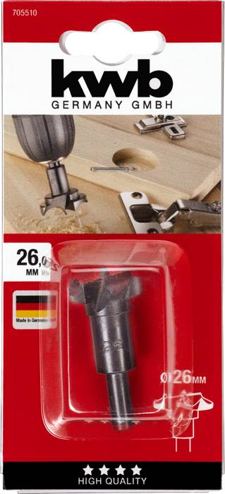 Kwb 705510 Scharnierlochbohrer 1 Stück 26mm 1St.